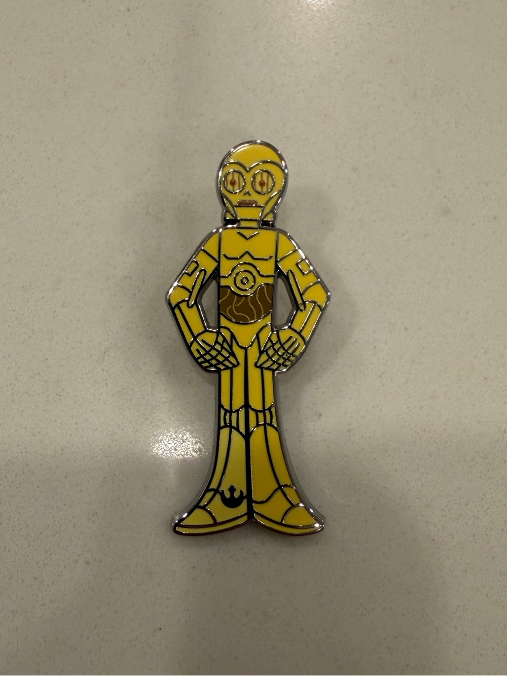 Disneyland 2025 Wave B Hidden Mickey - Yellow Color Story Pins - C3P0